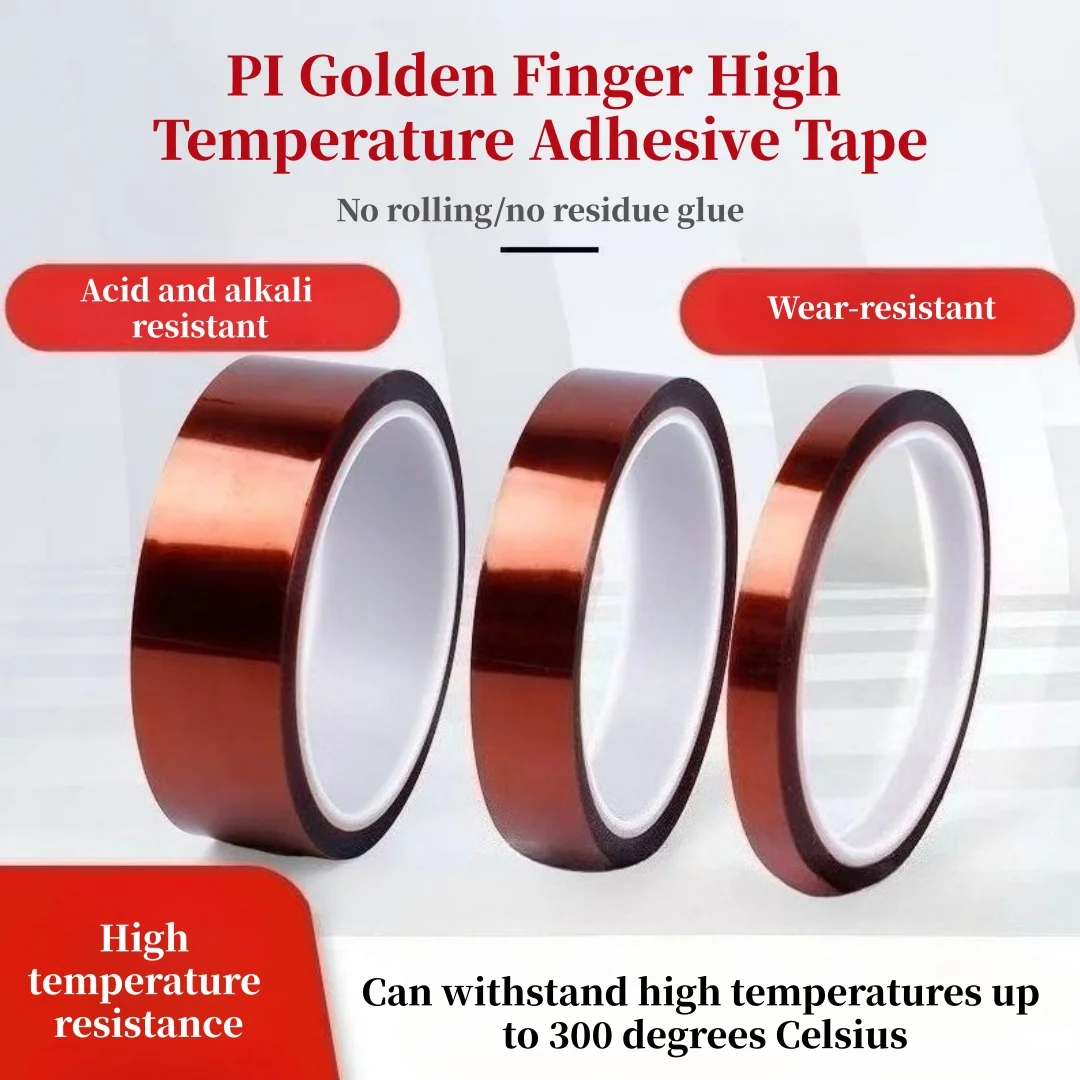 Polyimide Heat-Resistant Tape, High-Temperature Hot Press Welding, Circuit Board and 3D Printing Residue Free Heat Transfer Tape