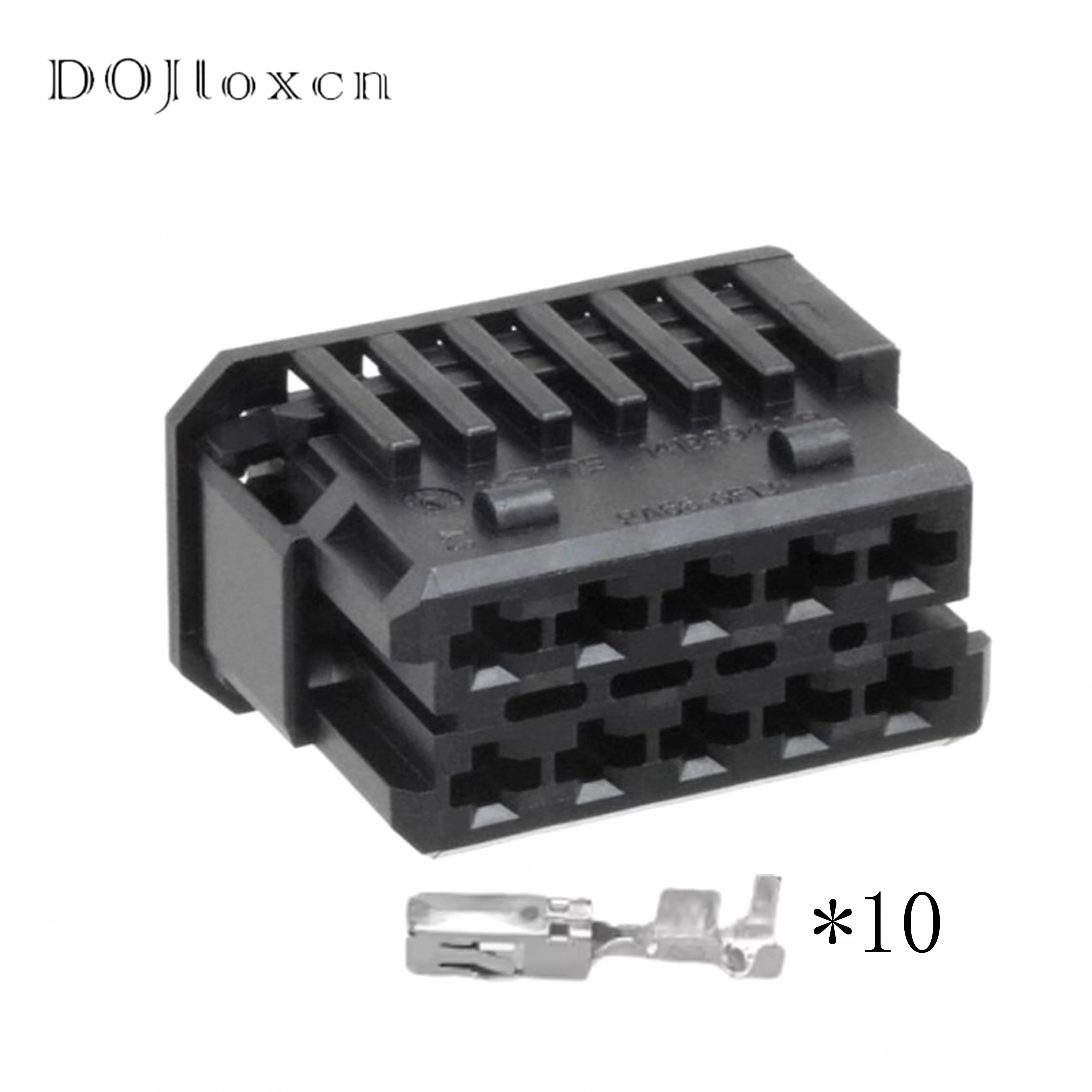 1/5/10/20/50 Sets 10 Pin 2.8 Series 5.5mm 1418994-1 Automobile Connetor The Truck  Auto Parts plug For Window Regulator Socket