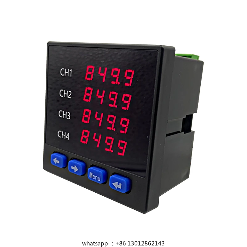 

Temperature transmitter display PT100 thermal resistance analog 4-20mA0-5V0-10V to 485