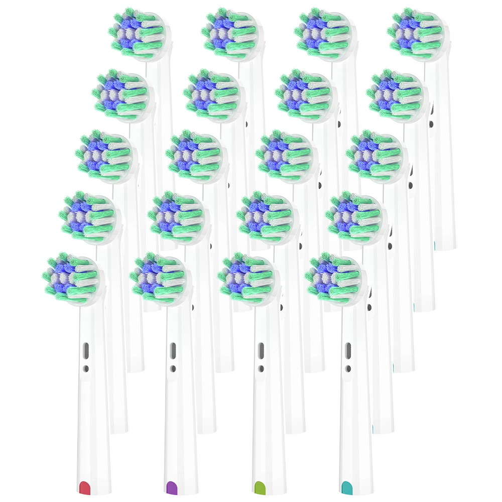 4/8/12/20 stuks Cross Clean borstelharen vervangende borstelkoppen compatibel met Oral B elektrische tandenborstel, voor Pro 1000 100 7500