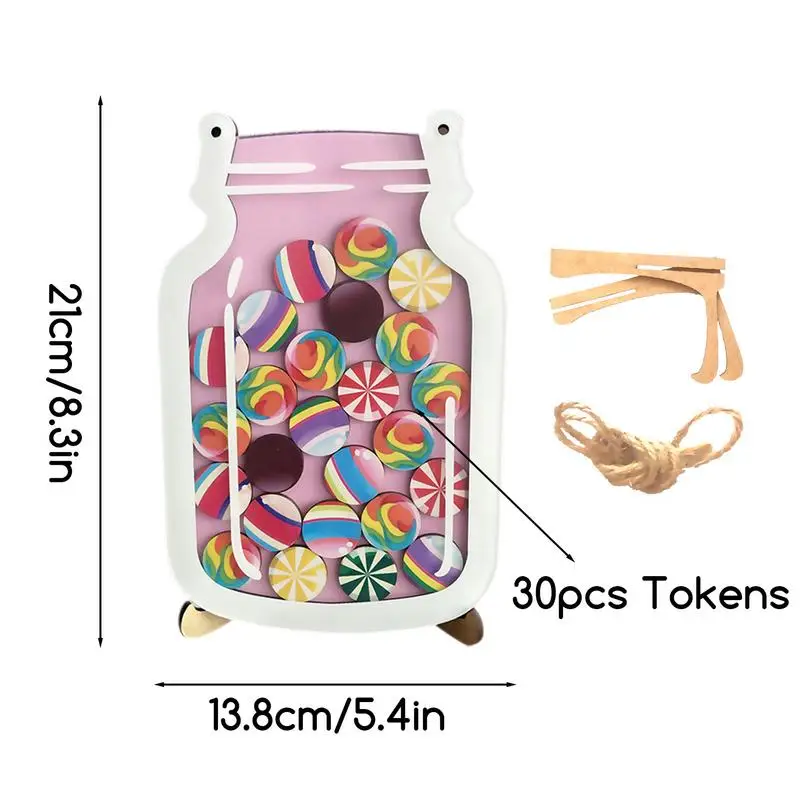Candy Jar Reward System Jar Incentive com Candy Coin, Classroom Management, Recompensa do professor, Bulletin Board, 30pcs