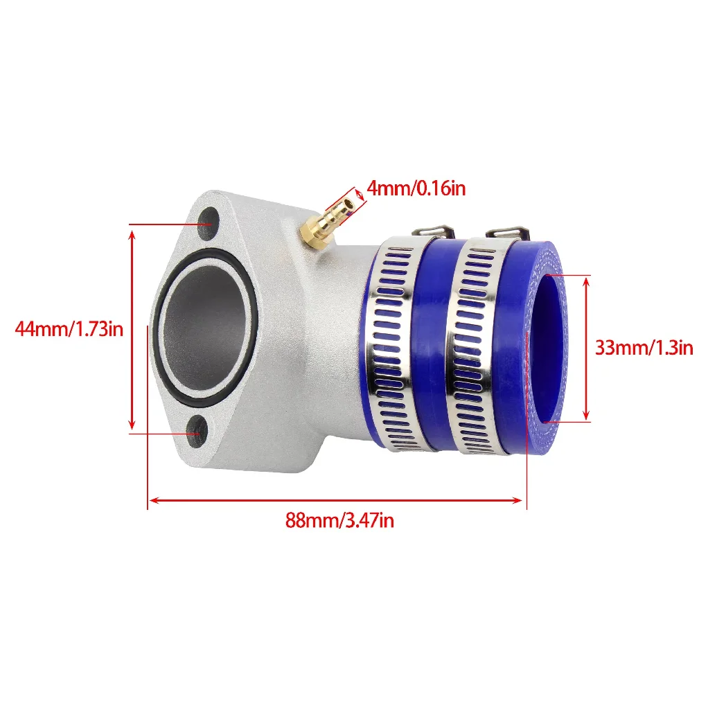 ATV Go Kart Boot Intake Manifold For GY6 125cc 150cc 4T Motocross Engine Carburetor Carb Adapter Interface Scooter Enduro