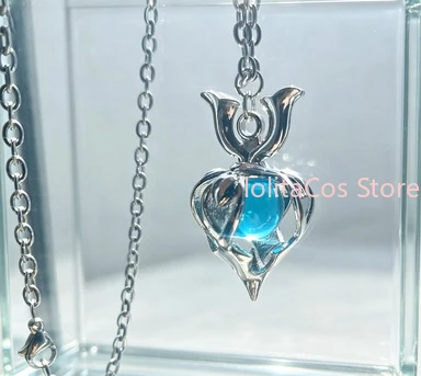 Genshin Impact Wanderer Metal Necklace Pendant Cosplay Prop Role Play Accessory Fashion Hanging Chain Gift Birthday Jewelry view 3