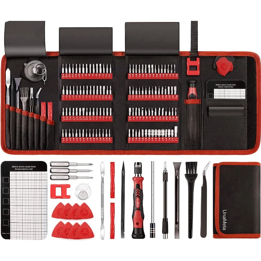 

Набор прецизионных отверток для электроники 146IN1: Набор инструментов для ремонта ноутбука и компьютера с 12 отверстиями, удлинитель с гибким валом Mag