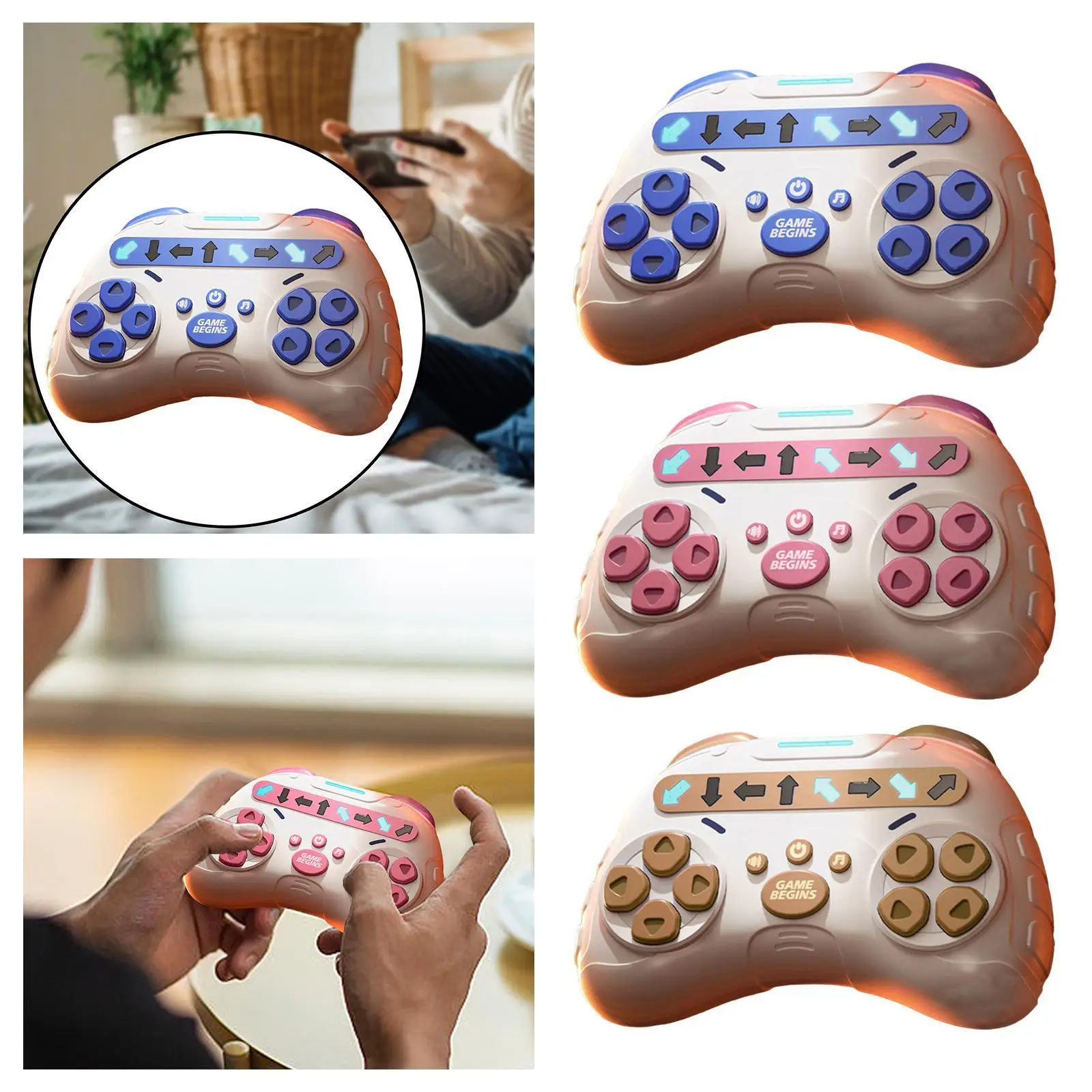 Ritme Game Machine Educatief Hersentraining Speelgoed Handheld Fidget Spel voor volwassenen Tieners Kinderen Jongens Meisjes Valentijnsdag Cadeau