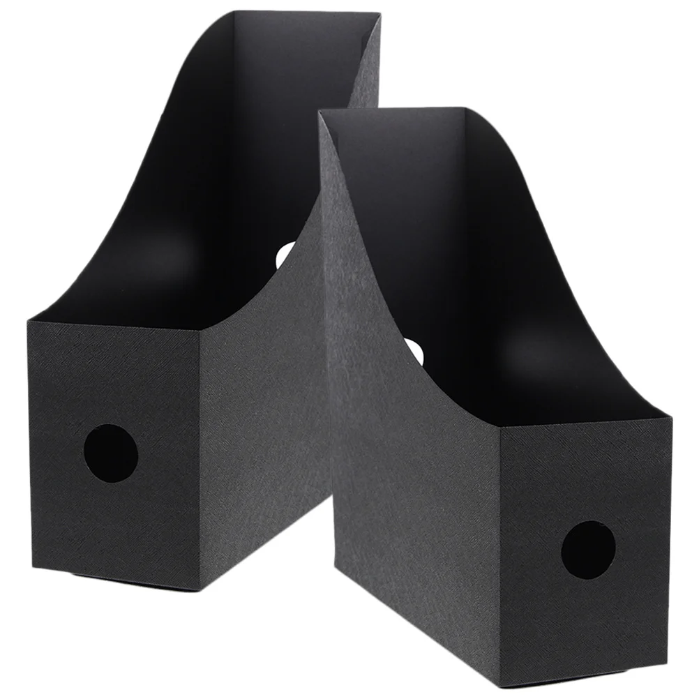 

2pcs Desktop Document Organizer File Rack Simple Magazine Holder For Office Study Classroom Book Storage Paper Organizer