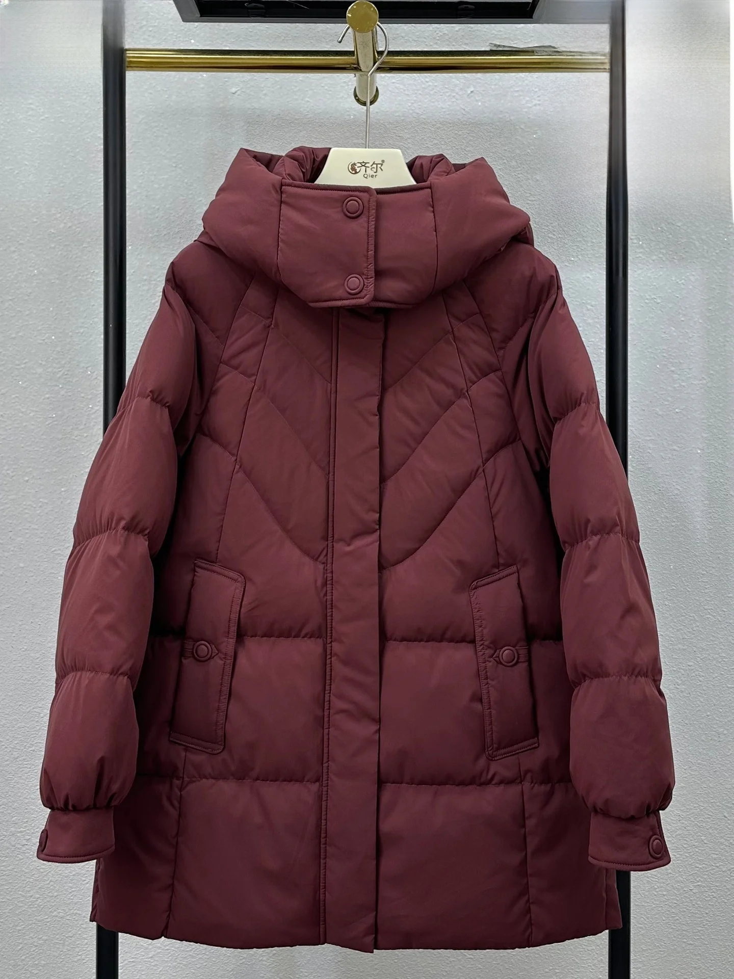 

Утепленная женская зимняя куртка средней длины, новая модель, свободный крой, с отстегивающимся капюшоном, из полиэфирного волокна, ветрозащитная