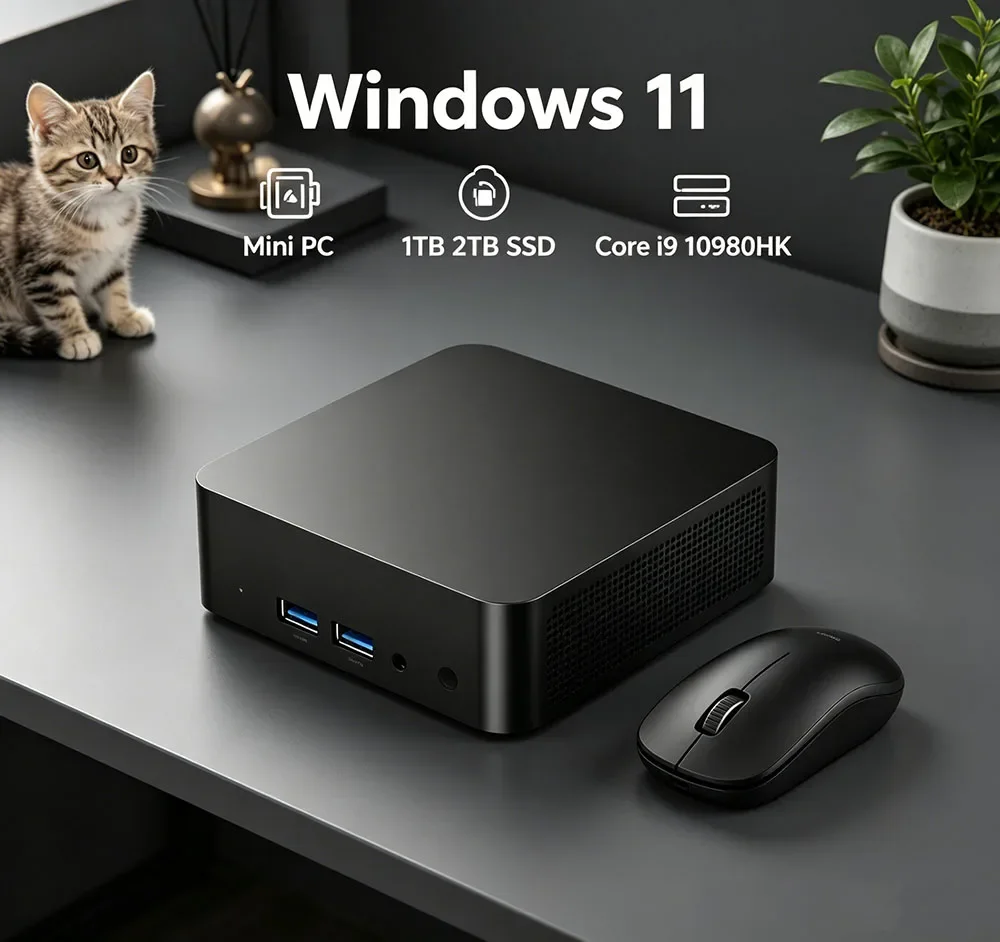 Majestic Windows 11 Pro Mini PC 32GB RAM 1TB 2TB SSD 4K HD WiFi 6 BT5.2 Gaming Study Desktop 3 Years Warranty Core i9 10980HK