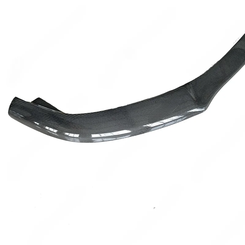 3pcs W205 C63 4-door PSM Style Carbon Fiber Front Lip for - C-class W205 C63 4-door