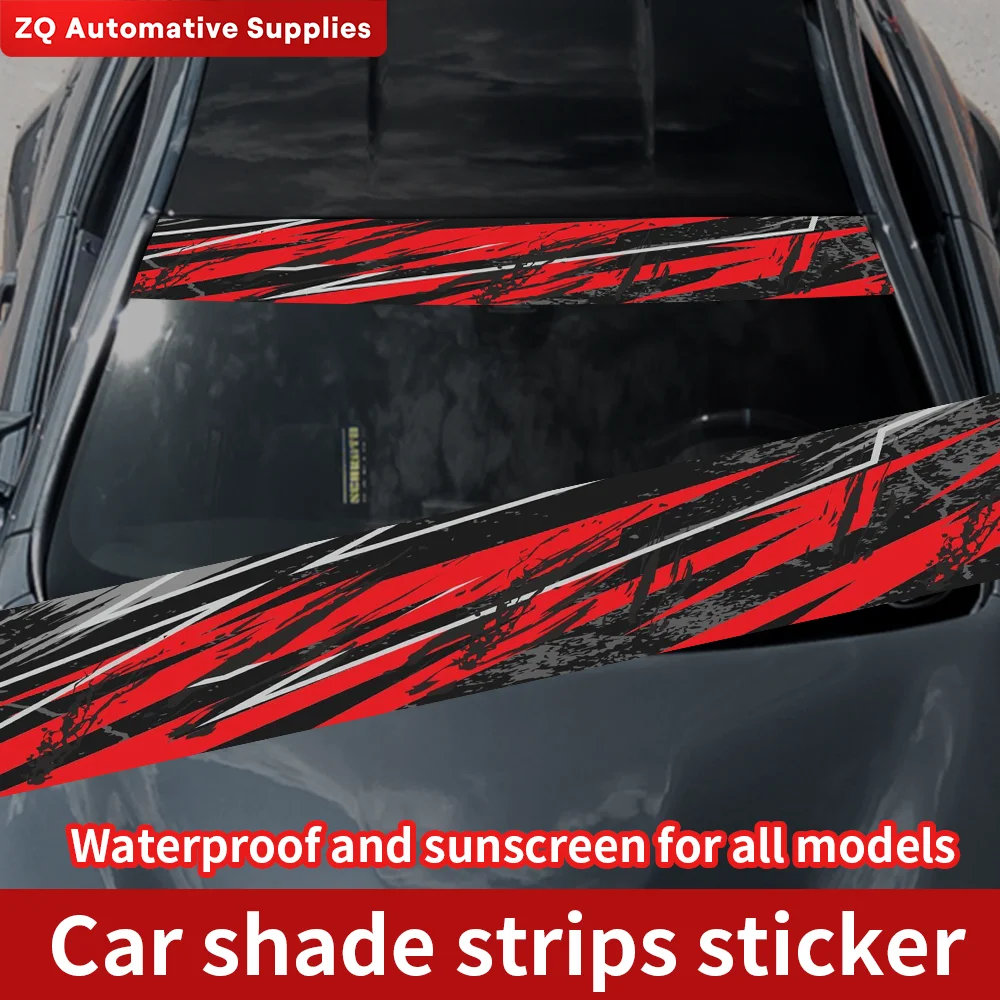 

Texture Threads Car Front and Rear Windshield Stickers Personalized Interesting Stickers Windscreen Banner Decal Window Sticker