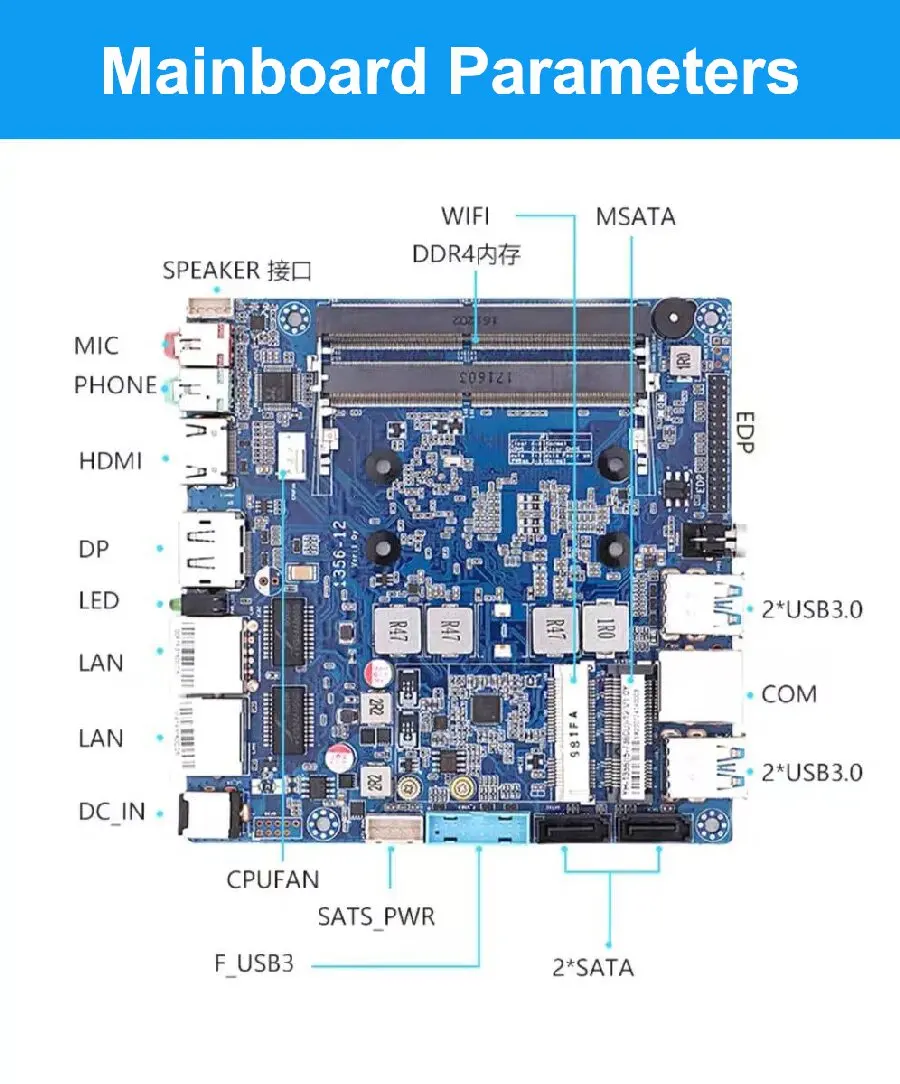 Intel Core i3 8130U i5 8250u Dual Lan RTL8111F 4USB3.0 Fanless Pfsense Ubuntu Robusto Mini Roteador Incorporado PC Suporte 3G/4G WIFI