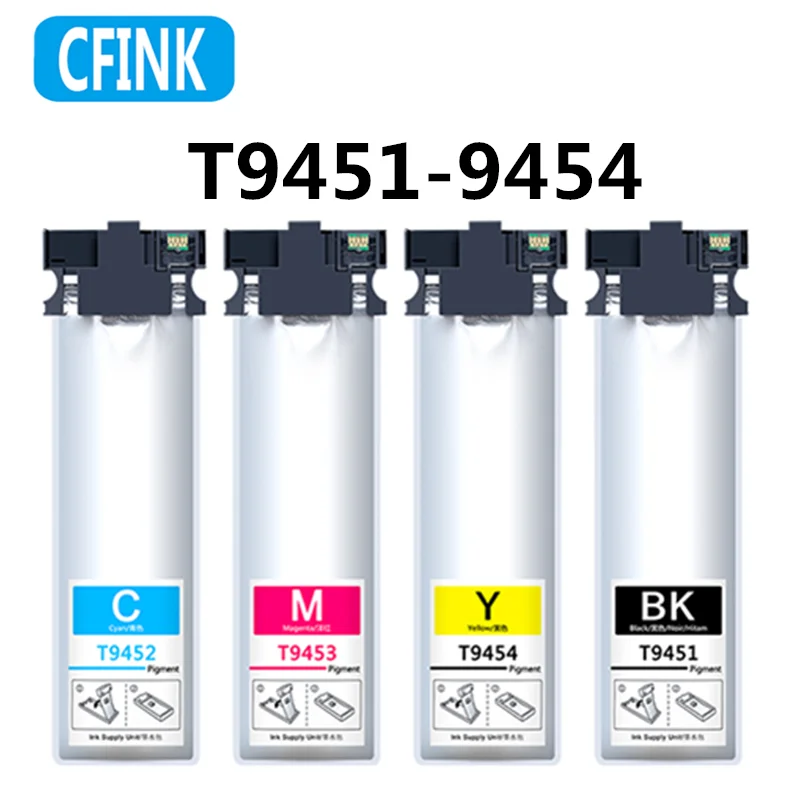 C13T94544 ink bag T9454 T9451 T9452 9453 T9461C13T945140 ink cartridge For Epson WF-C5210DW WF-C5290D C5710DWF C5790DWF printers