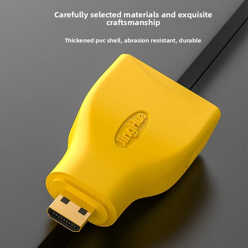 Micro HDMI Male to HDMI Female Adapter, for DSLR Camera Camcorder Monitor, Full HD Support