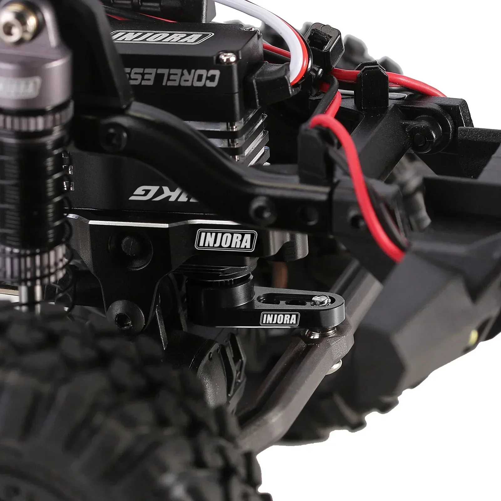 INJORA แรงบิดสูงแรงบิดขนาดใหญ่เกียร์โลหะ Digital Micro Coreless Servo สําหรับ 1/18 RC Crawler TRX4M (INJS11)