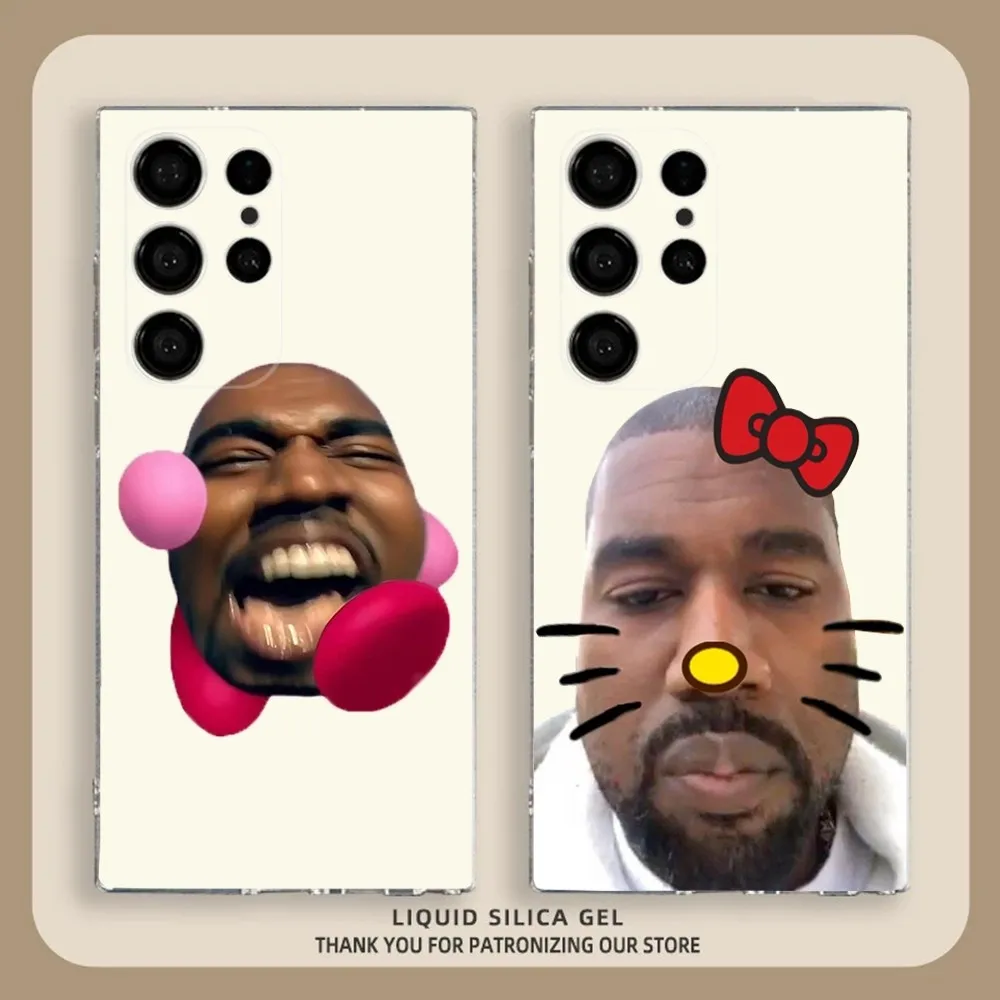 Funny Kanye West Ye Phone Case For Samsung S30,S23,21,22,20 Ultra,S20 FE lite,S10,9,PIus Note20ultra Cover Clear