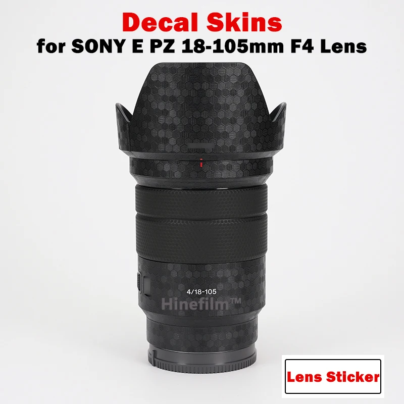 

Lens Sticker for Sony E PZ 18-105 F4 Decal Skin For Sony E PZ 18-105mm F4 G OSS Lens Protector 18105 Anti-scratch Wrap Cover