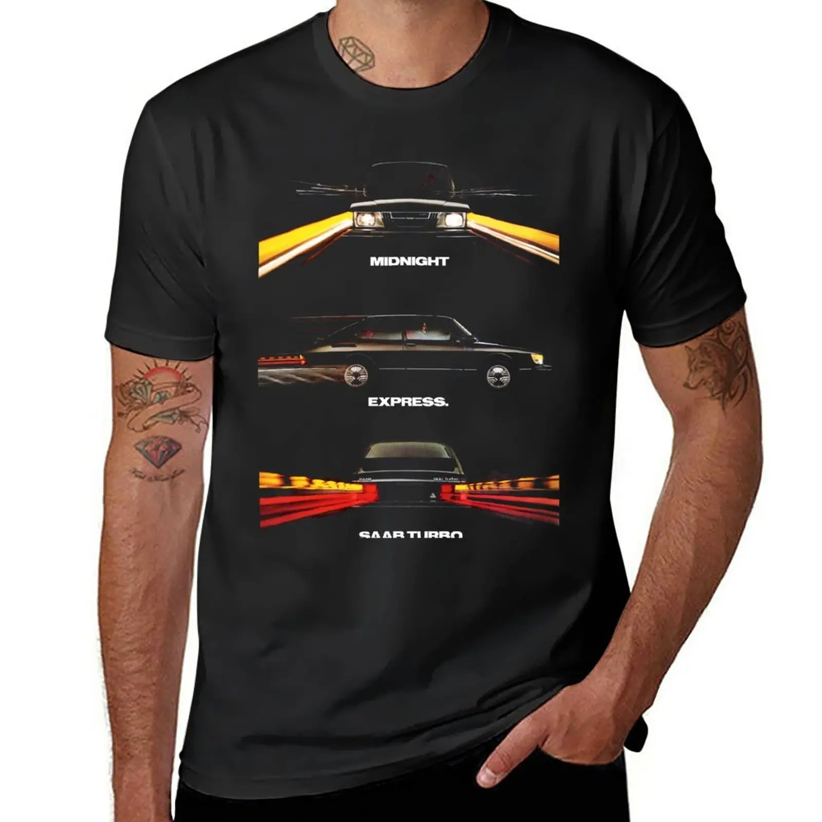 New SAAB 900 TURBO T-Shirt plus size tops Short t-shirt t shirts for men pack