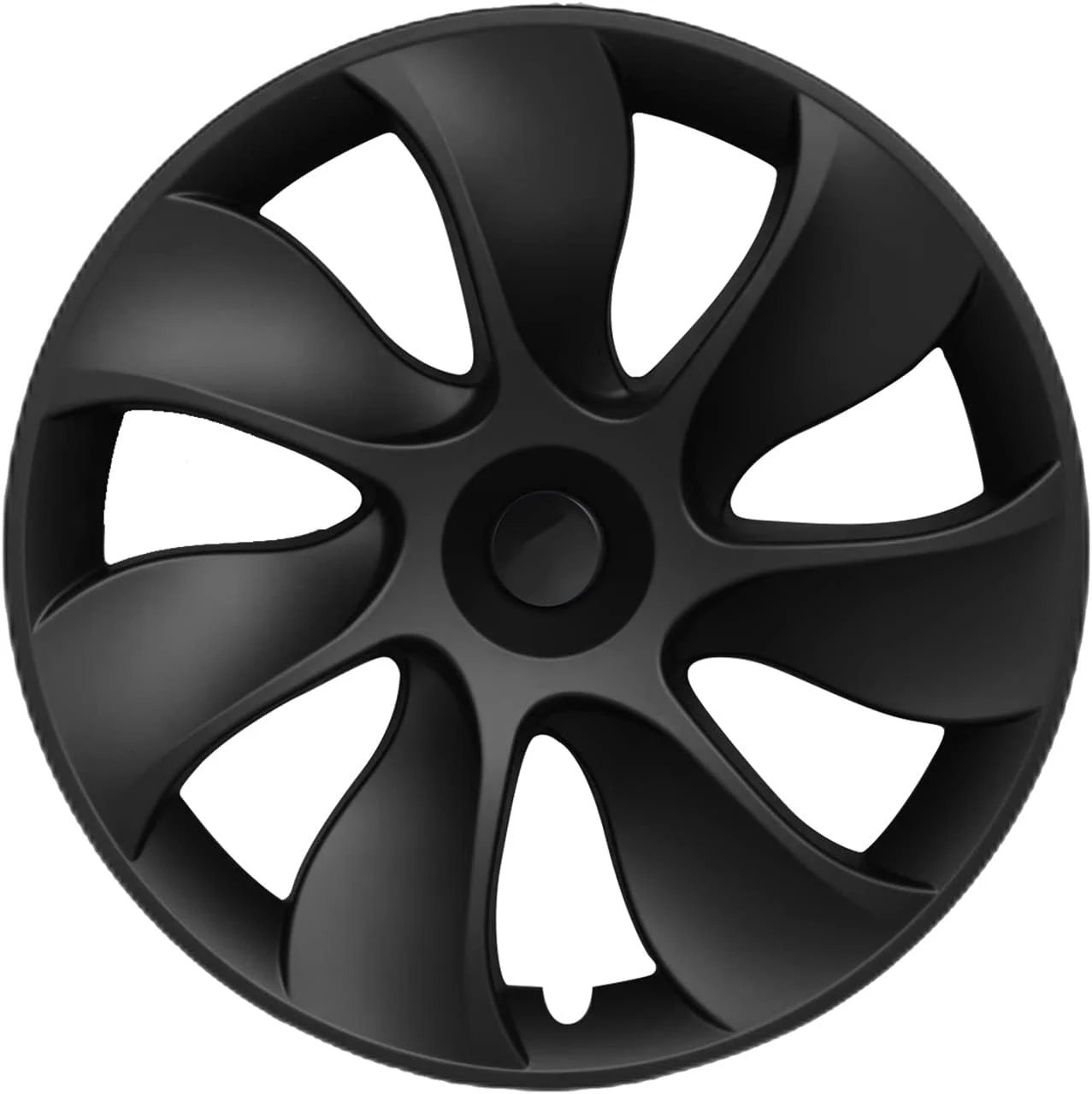 19-calowe osłony kół Kołpaki pasujące do Tesla 2019-2023 Model Y Kit Cover Replacement Cyclone Style Matte Black Rim Protector4PCS