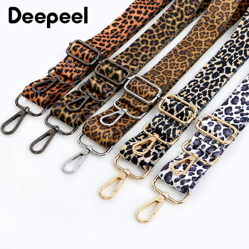 1Pc 3.8cm Wide Leopard Print Bag Strap Adjustable 80-140cm Shoulder Crossbody  Replacement for Handbag Purse Accessories