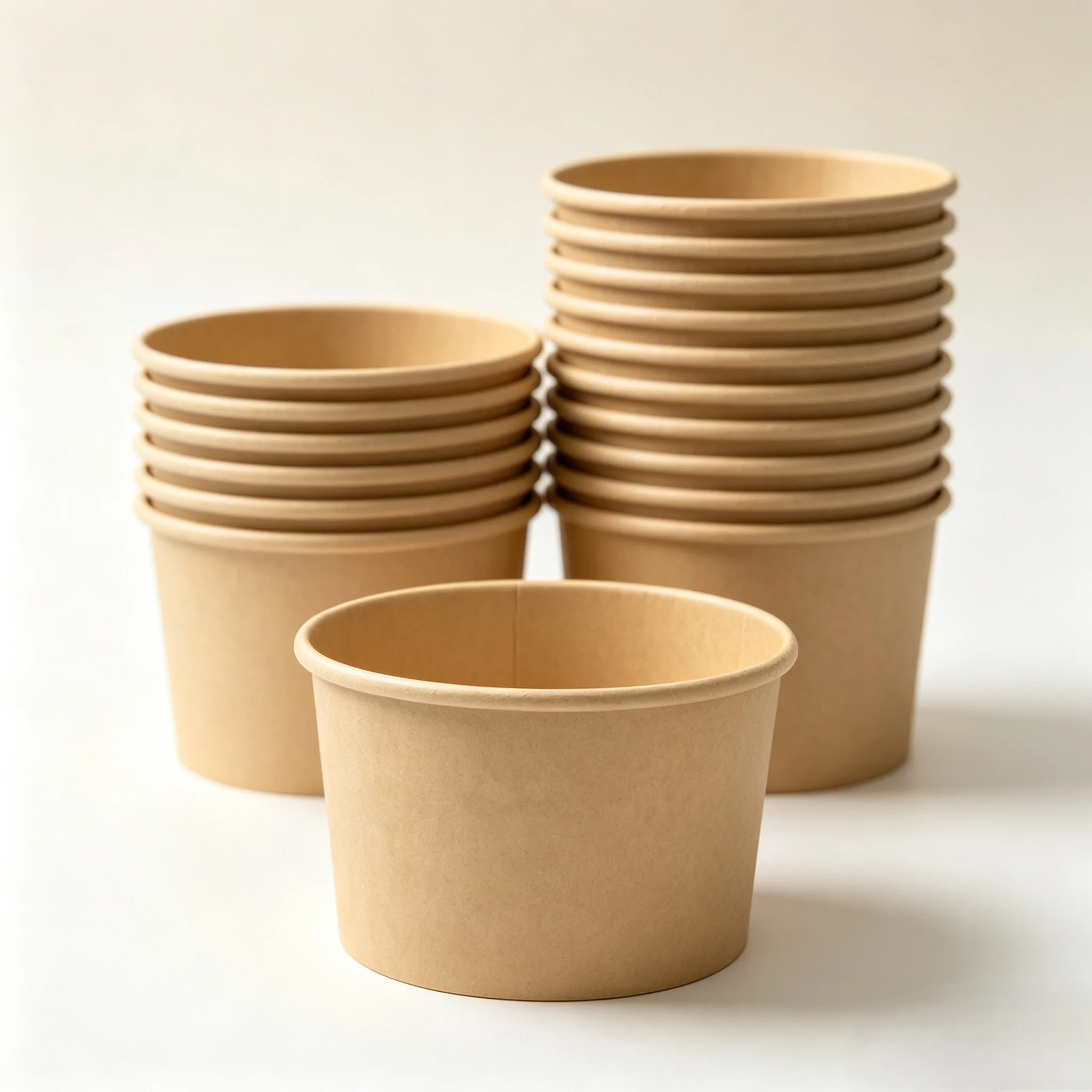 50Pcs Kraft Paper Round Bowls, - Meal Prep Kitchen recension och pris