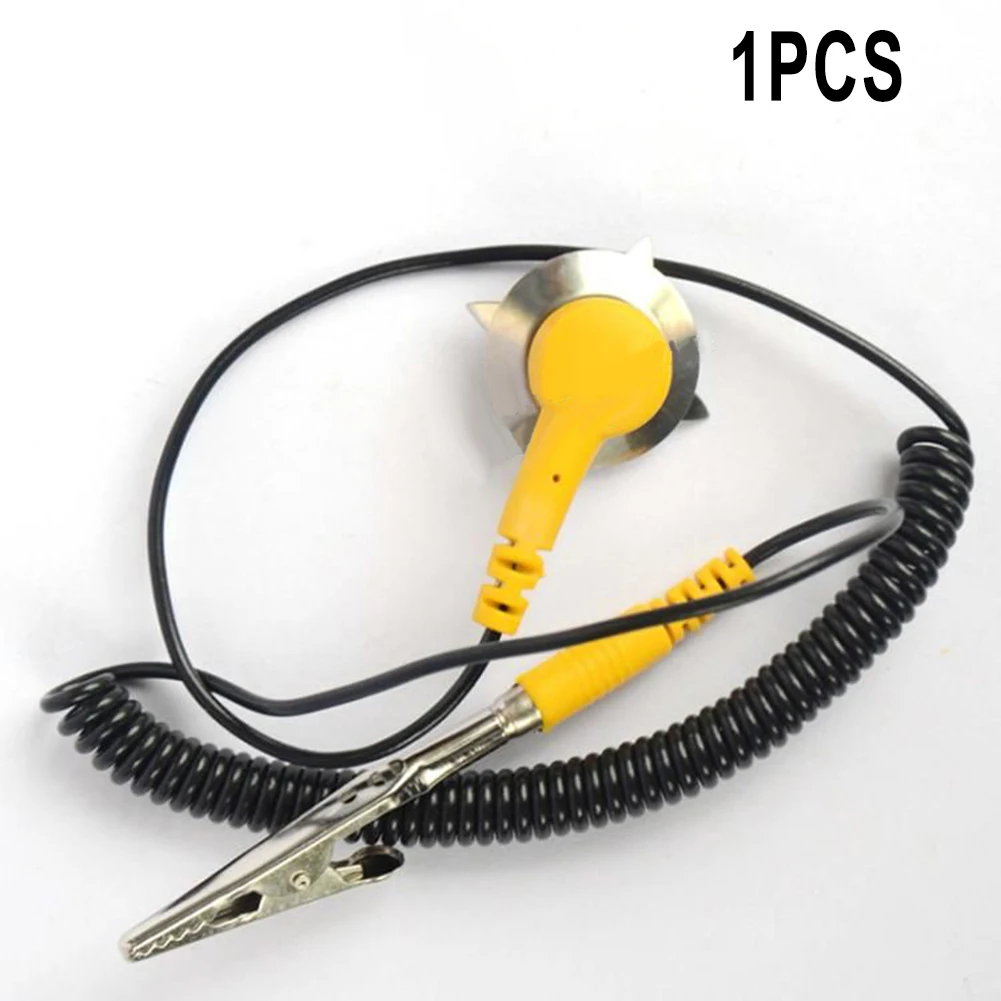 Ground Wire ESD Ground Wire Wire Diameter 2mm ESD Discharge Grounding Wrist Strap Tangle-free 1 Piece Hot Replacement