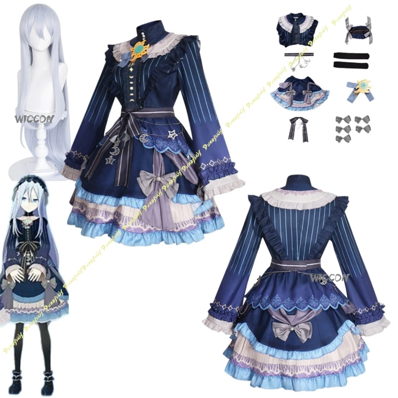 

Colorful Stage!Kanade Yoisaki Stage Performance Costume Star Dress Set With Clothes,Wigs Hallowen Play Role Clothes High Quality