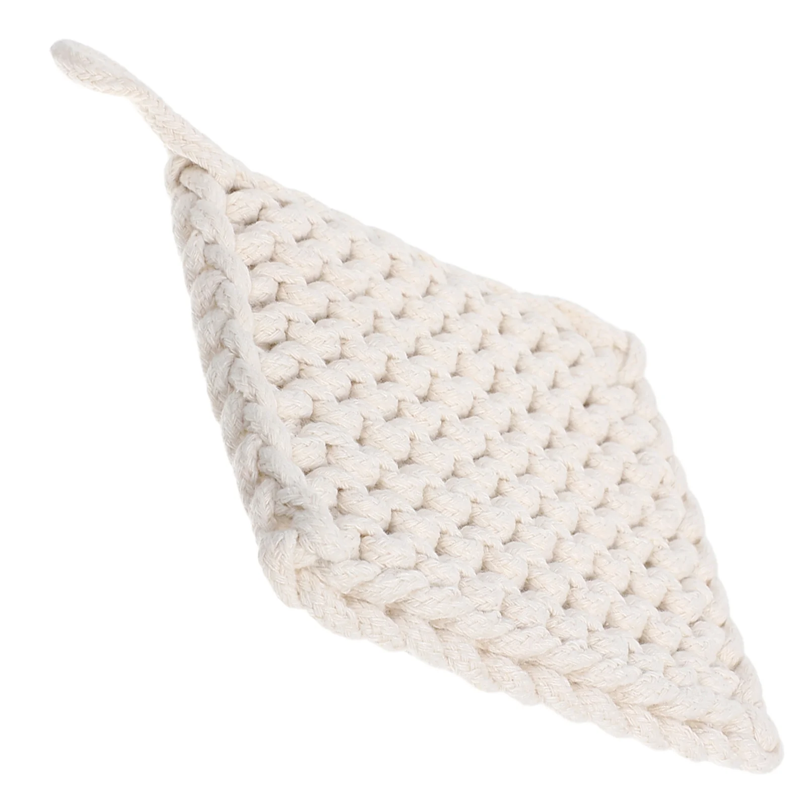 

1 шт. тканый хлопковый коврик, практичный экологически чистый держатель для чашки, нескользящая подушка для чашки, защита, толстая подушка для горшка, квадратная