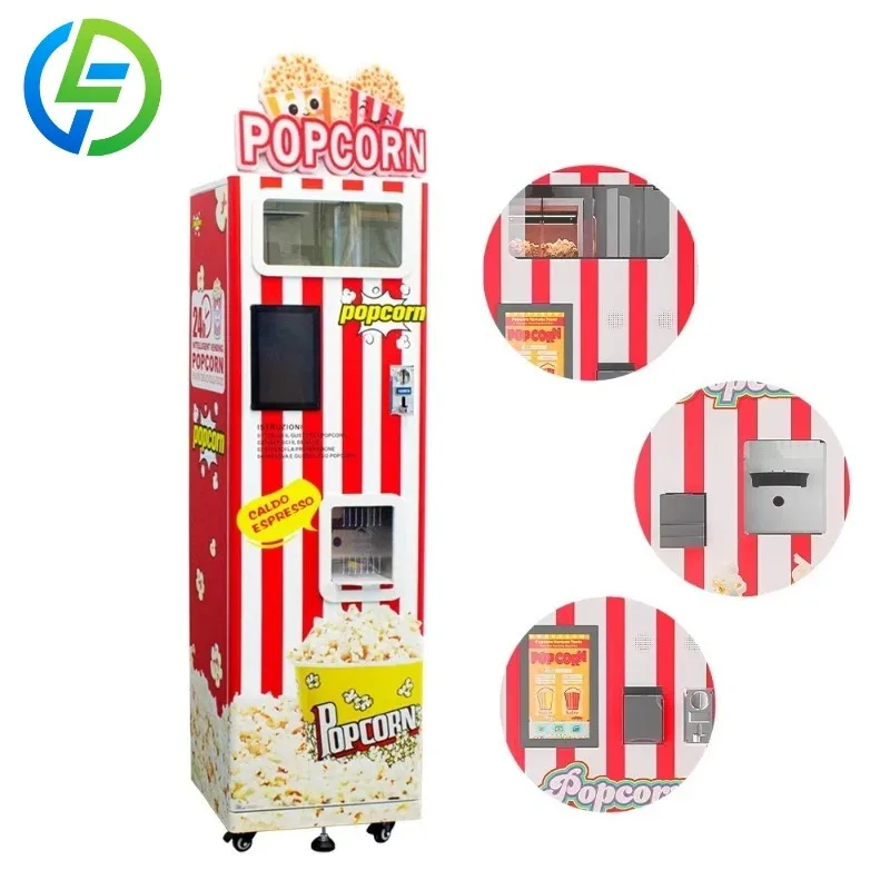 Customized Cinema Park Fully Automatic Popular Popcorn Machine Fashion Hot-Selling Vending Machine for Popcorn Making