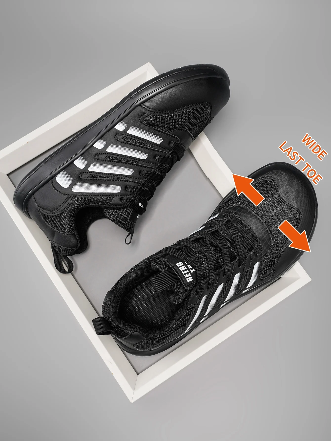 Herren-Sportschuhe in Übergröße mit Breiter Passform für Outdoor, Wandern, Laufen, Bequeme Lässige Modische Trainingsschuhe für Paare – Detail 3