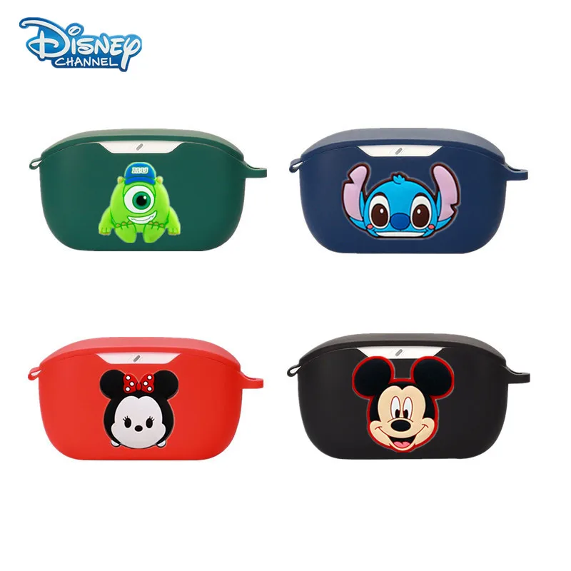 Cartoon Disney Earphone Case Cover For JBL WAVE BUDS Soft Silicone Wireless Earbuds Charging Box Protective Shell With Hook