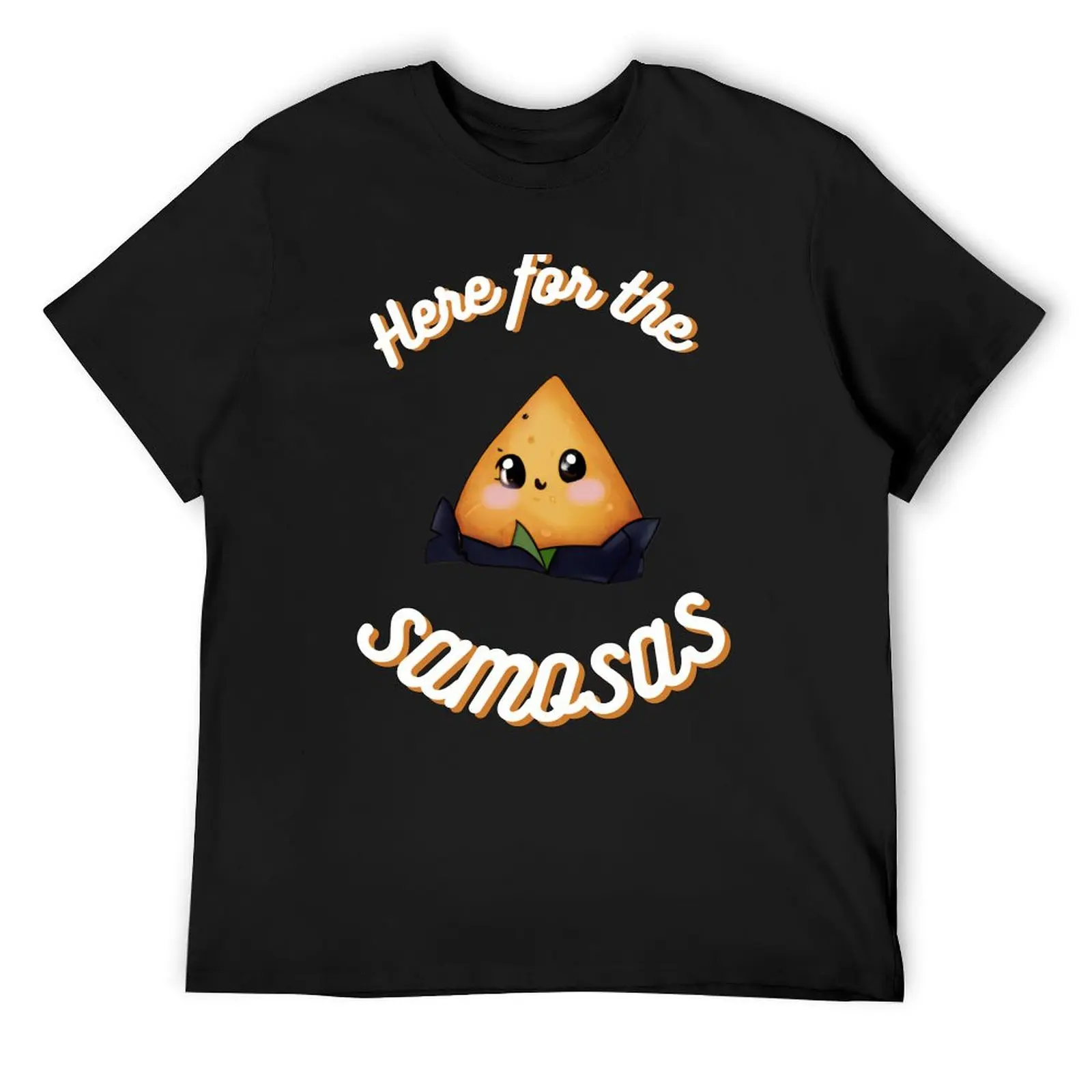 

Here for the Samosas T-Shirt summer 2025 plain graphic t shirts cotton man t-shirts t shirt for men