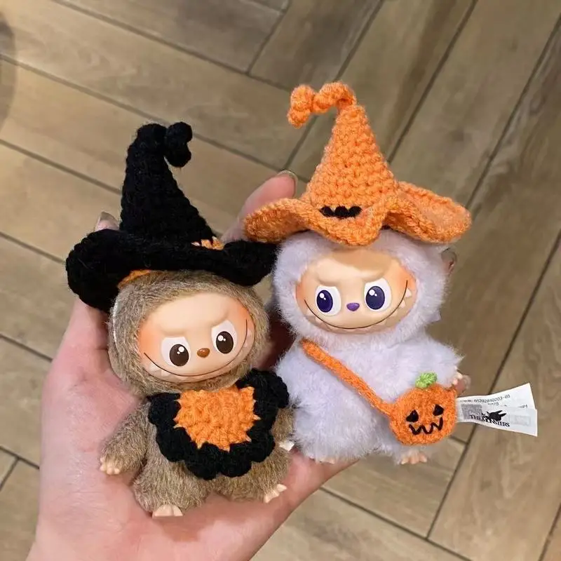 

For labubu new mini heart password labubu 4.0 fourth generation Halloween crochet clothes and children's clothing set