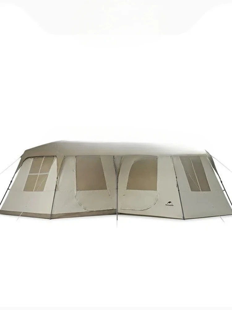 

Naturehike 2023 New Outdoor Village Suite Ridge Quick Opening Tent Outdoor Camping Large Space Three Bedroom Two Hall Tent