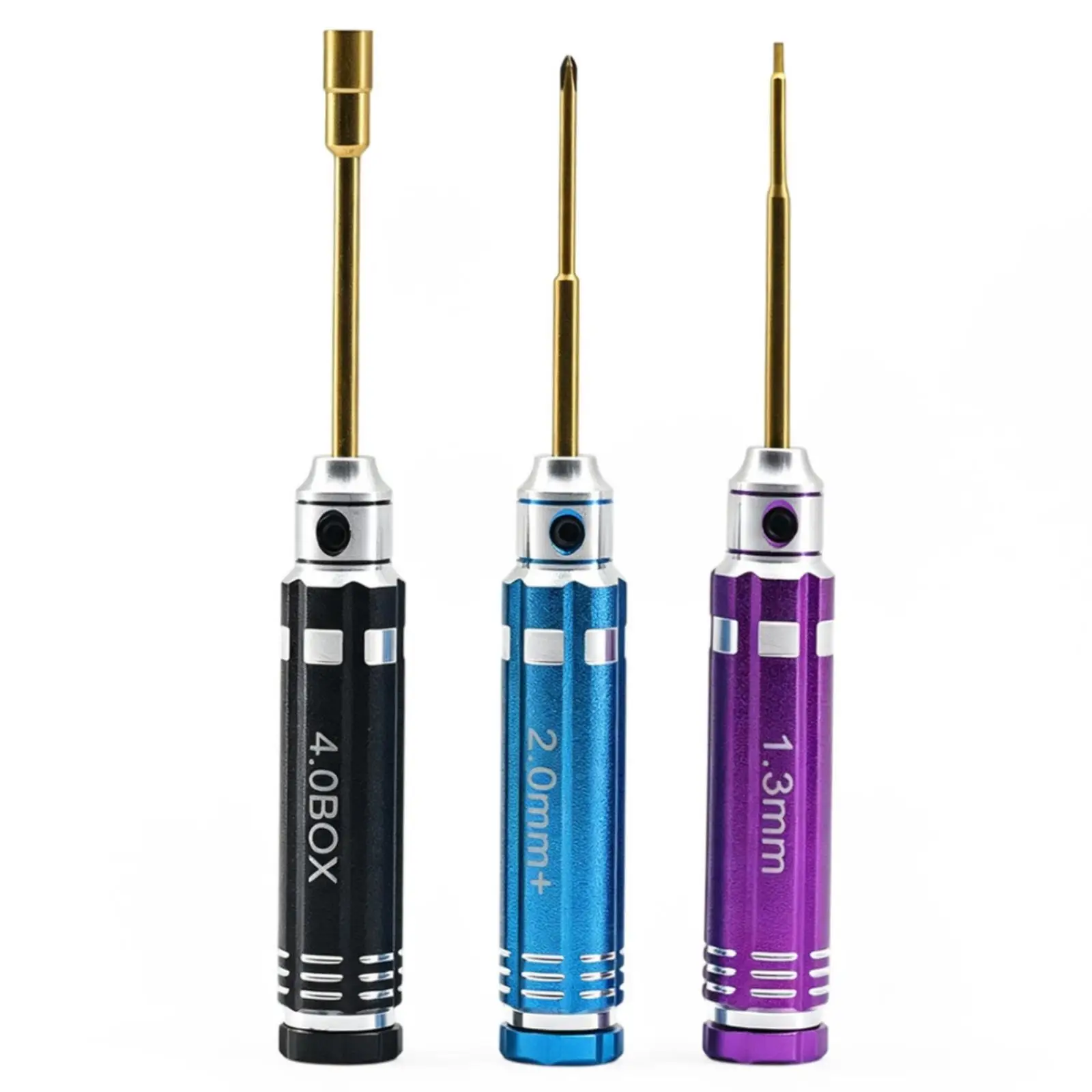 Compact Hex Socket Wrench Precision Hand Tool Kit for RC Crawler Screws with Color Coded Driver Sizes Included
