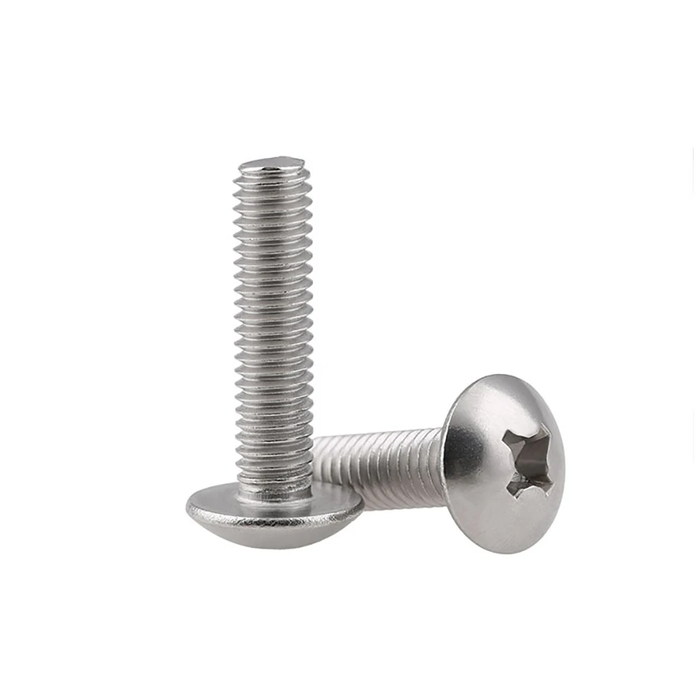 SUS304 Stainless Steel Phillips Truss Head Screws 1/4-20 5/16-18 3/8-16 Hardware Fastener