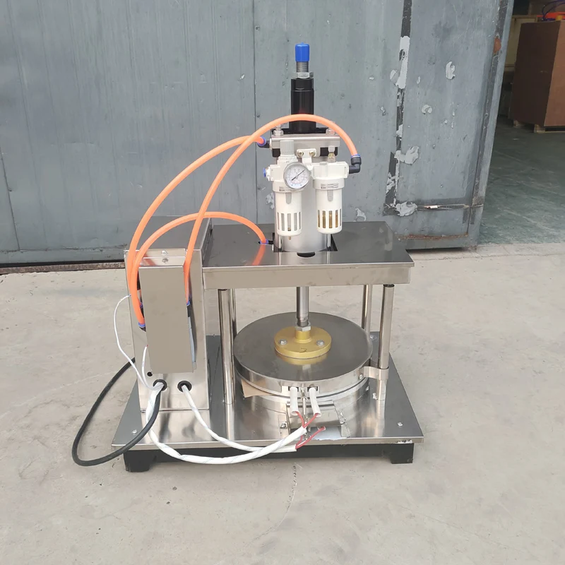 مكبس التورتيلا الكهربائي للبيع ماكينة صنع كعكة الفطائر ماكينة صنع الروتي الذكية ماكينة تشاباتي بلات