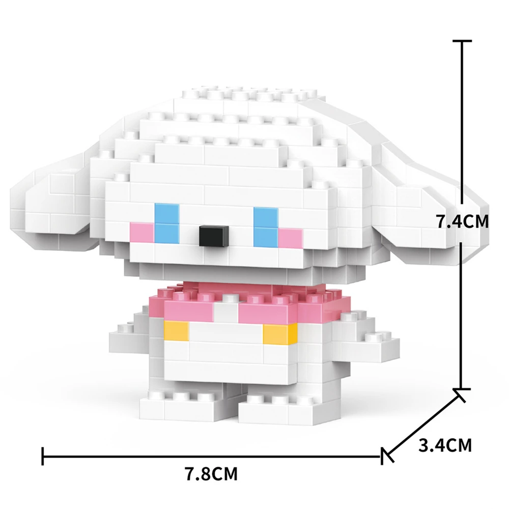 Cartoon Anime Hello Kitty Blokken Kuromi My Melody Cinnamoroll Muis Bouwstenen Pop Speelgoed Kinderen Verjaardagscadeau