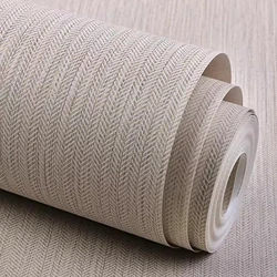 Straw Wall Paper Pure Color Linen Texture Wallpaper Modern Style Living Room Bedroom Bedroom Project Vinilo Decor Pared