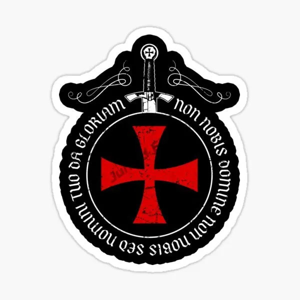 Knights Templar Cross Interesting Car Stickers Decal Souvenir Vinyl Car Decal Decoration Laptop Decor 2
