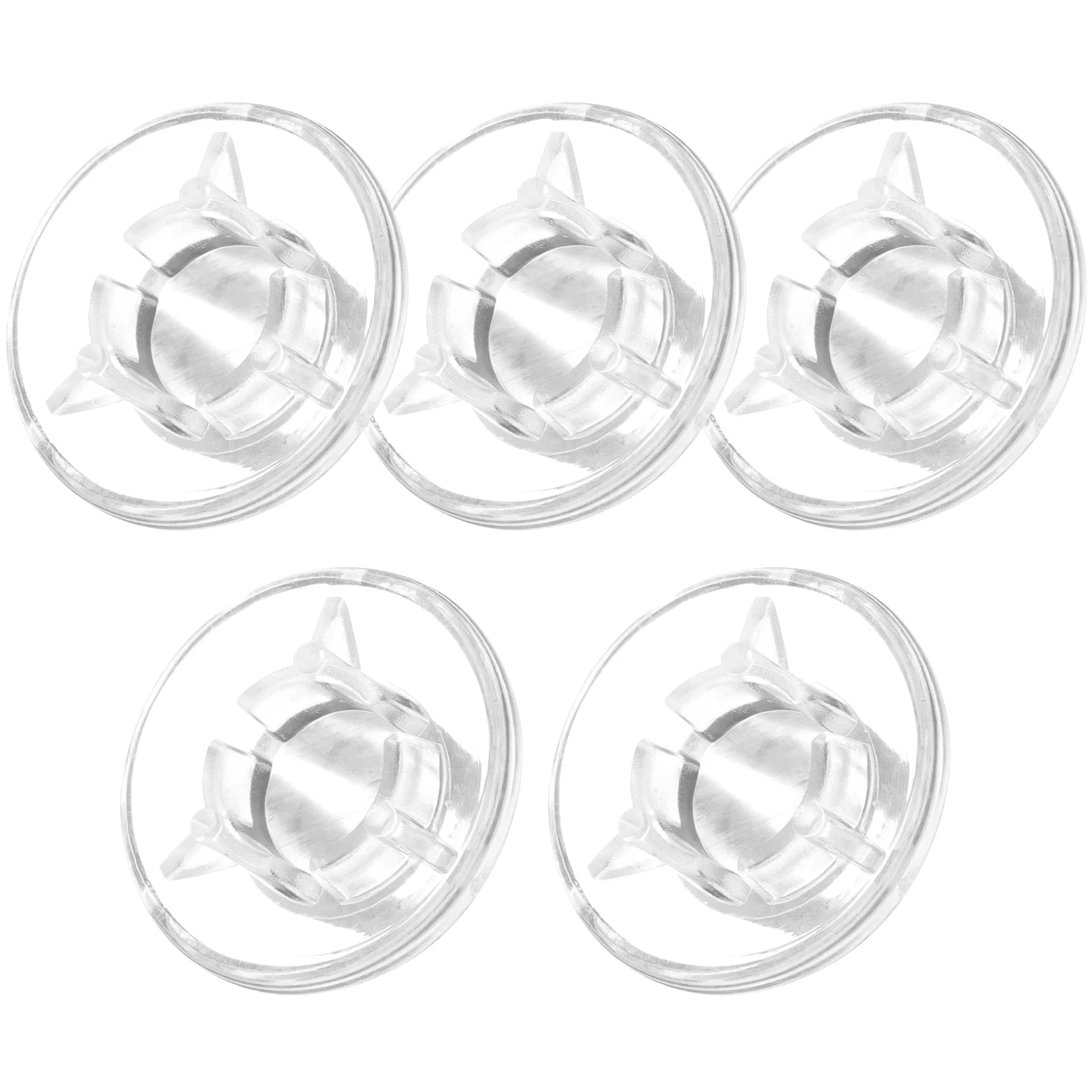 5 Pcs Buttons Effect Peg Cap Guitar Pedal Foot Nail Footswitch Topper Cover Transparent Caps Parts