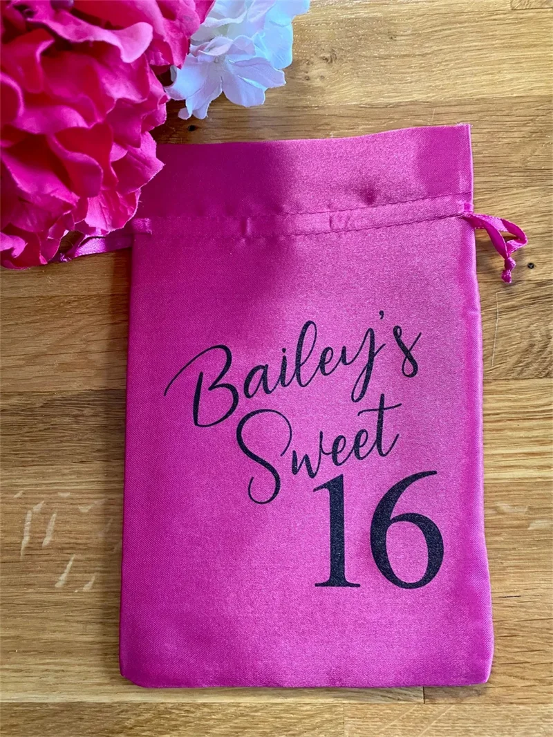 12pcs Quinceanera Favor Bags, Quince Party Favor Bag, Quinceanera Party Favor, Birthday Party Favor, 15th Birthday Party Favor B