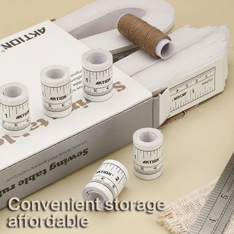  Sewing Machine Table Ruler Adhesive Measuring Tape with Centimeter Inch Scale