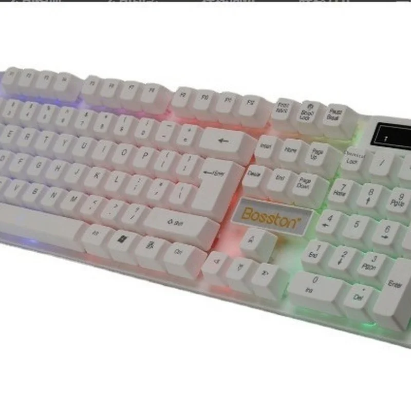 2024 New Model Computer Mechanical Keyboard Good Hand Feel Floating Illuminated Keyboard Wired Usb  Keyboard For Esports Games