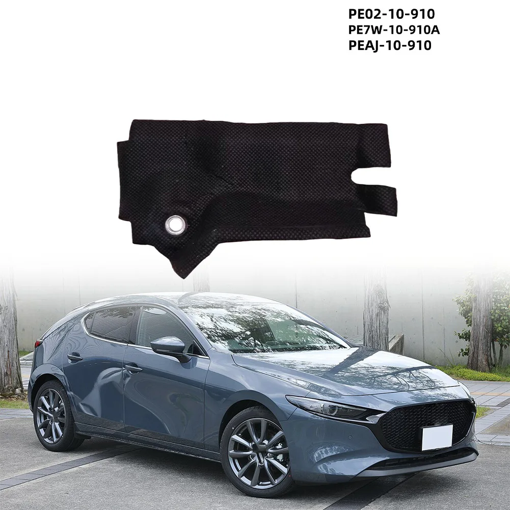 Engine Rear Heat Protection Plate for Mazda 2 3 6 For CX-3 For CX-30 For CX-5 Direct Fit OEM PE02-10-910 Fiberglass Paper