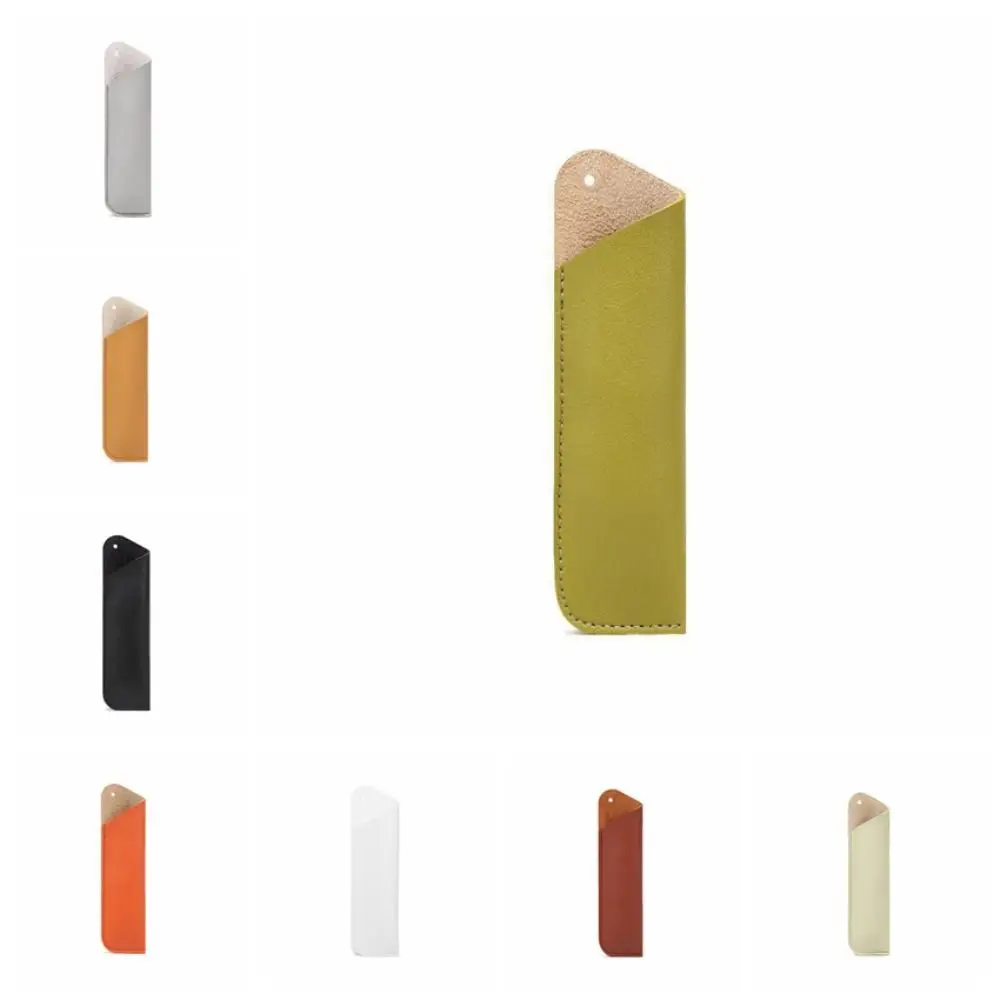 Чехол для ручек, карман из искусственной кожи, кожаный держатель для ручек, защитная сумка для ручек ручной работы, мягкий винтажный чехол для ручек, изысканные подарки