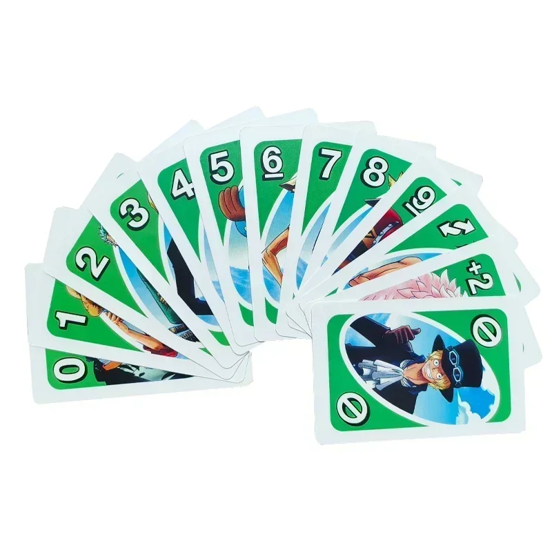 Anime UNO Games One Piece AND NARUTO Minions  Card Game Family Funny Entertainment Board Game Poker Cards Game Gift Box