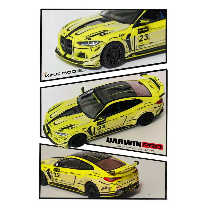 KING MODEL 1/64 BMW M4 G82 Darwin PRO Comic Version Diecast Car Model Alloy Simulation Collection Toy Gift For Boys#peetyeee view 3