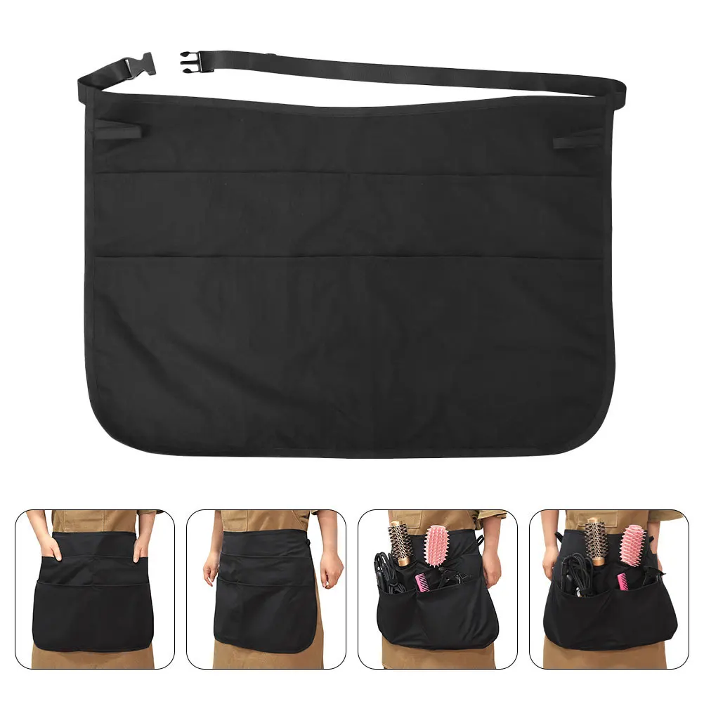 

Barber Shop Apron Featuring Tool Pouches and Adjustable Strap Ideal for Hair Stylists Salon Efficiency Grooming Equipment