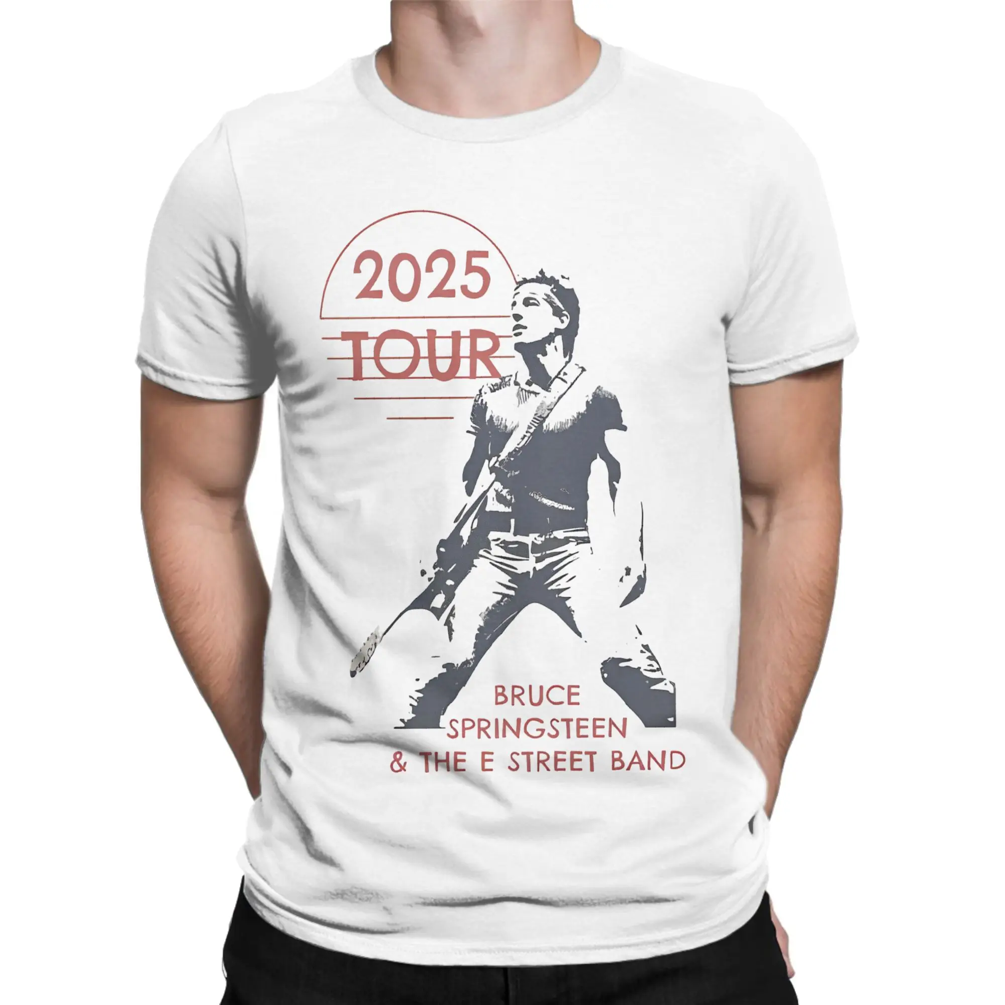 Bruce Springsteen Singer 2025 Tour Graphic T Shirt for Men Women  Pure Cotton  Tee Shirt Clothing