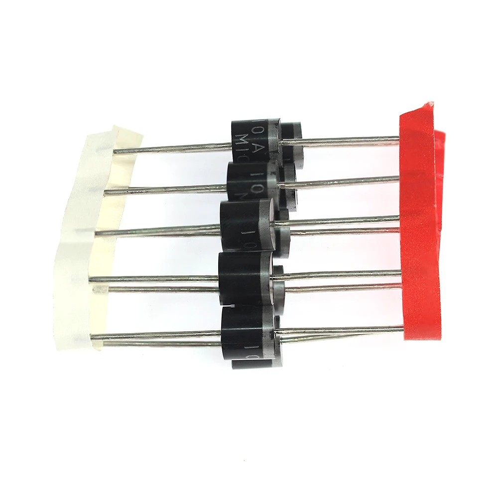 10/20pcs 10A10 Diode 10A 1000V DIP Electrical Axial Rectifier Diodes DO-27 10a10 Diodes Kit